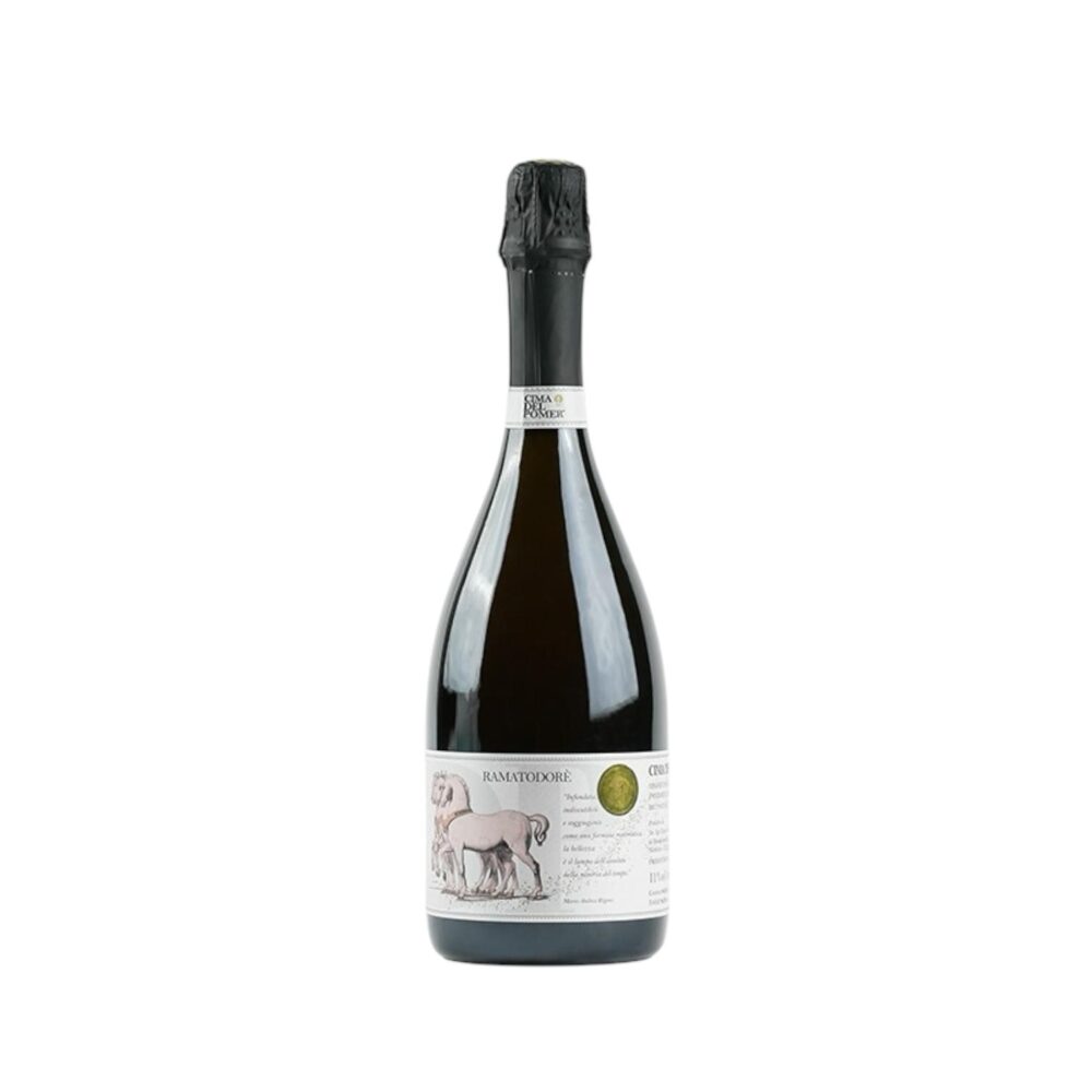 RAMATODORÈ Fondante integrale®️ - 24 mesi sui lieviti - Brut Nature - Uva Glera e vitigni autoctoni in parte a lunga macerazione