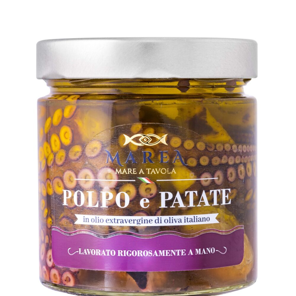 Polpo con patate 330 gr.