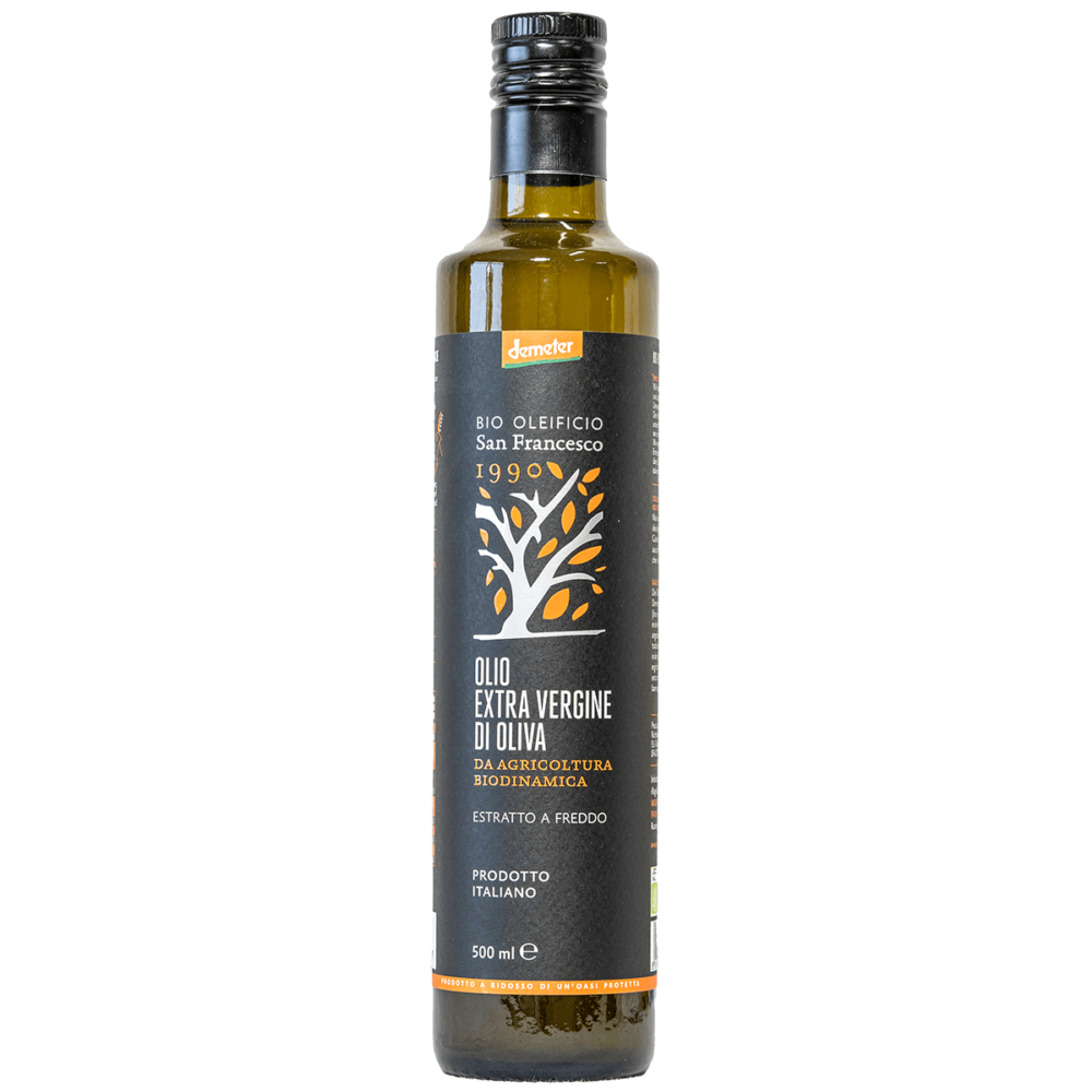 Olio Extravergine di oliva "BioOleificio San Francesco" 500 ml.