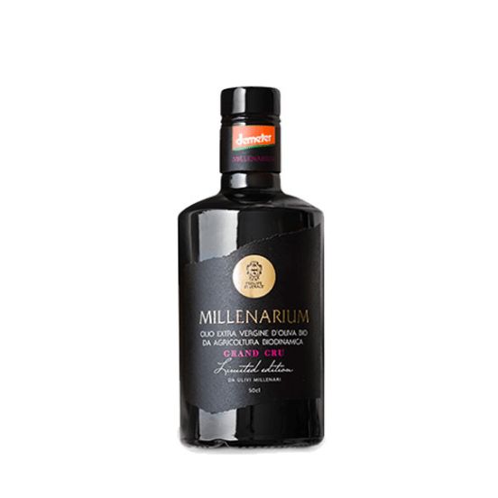 Olio Extravergine di oliva Millenarium da ulivi millenari 500 ml.
