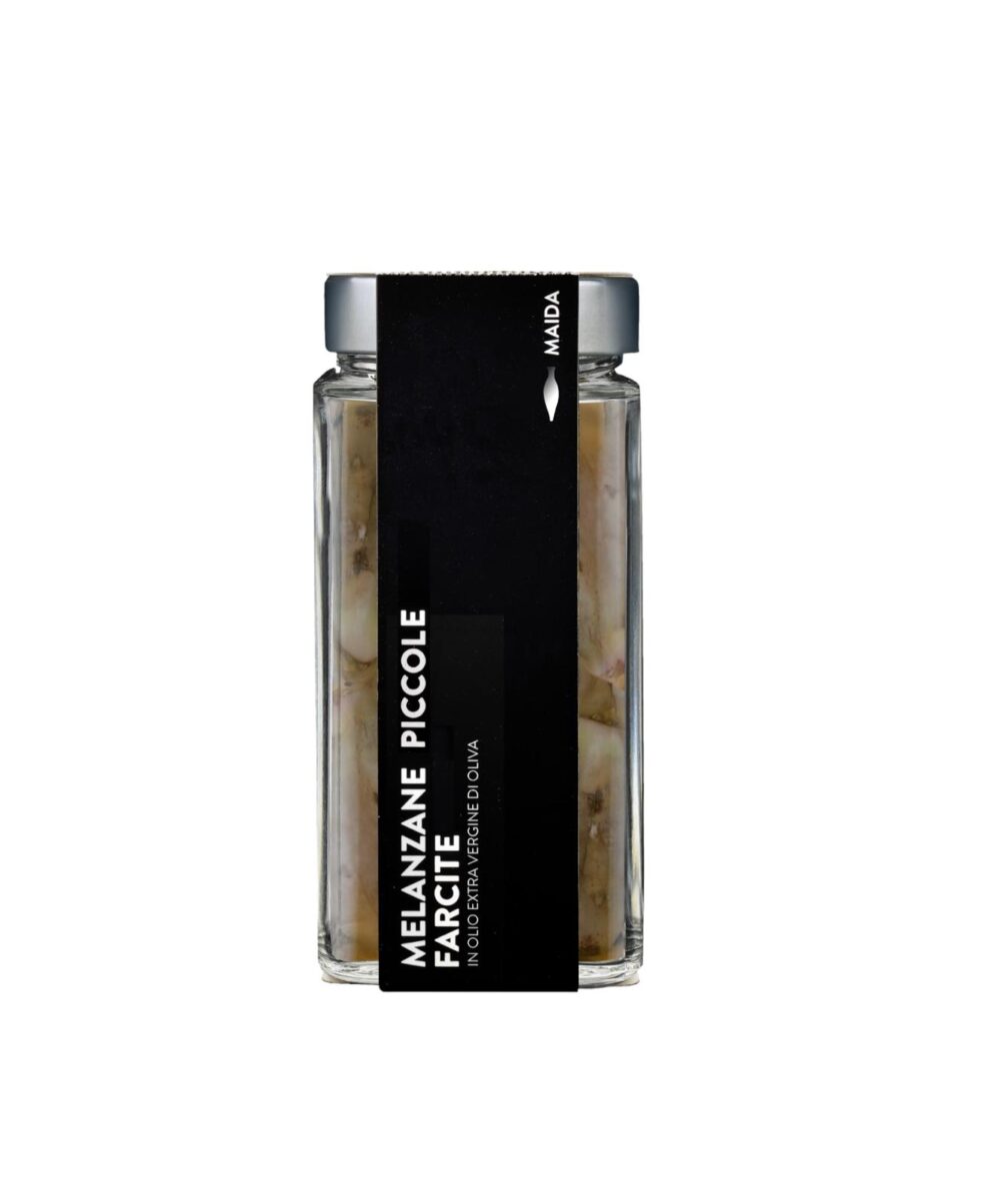 MELANZANE PICCOLE FARCITE IN OLIO EXTRA VERGINE DI OLIVA 540 rg.