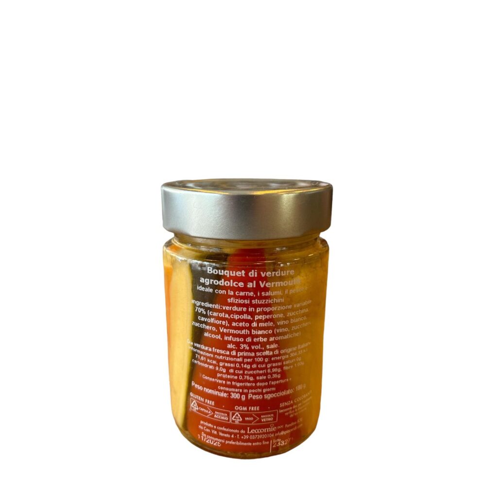 GIARDINIERA  DI VERDURE IN AGRODOLCE AL VERMUT 300 GR. - immagine 2