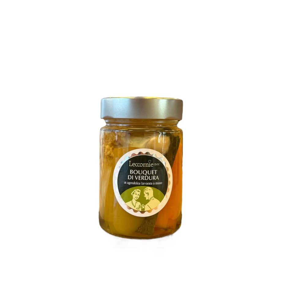 GIARDINIERA  DI VERDURE IN AGRODOLCE AL VERMUT 300 GR.