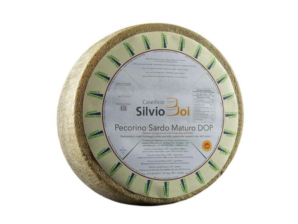 Pecorino sardo maturo D.O.P.  Pecorino • Pasta dura 400 GR.
