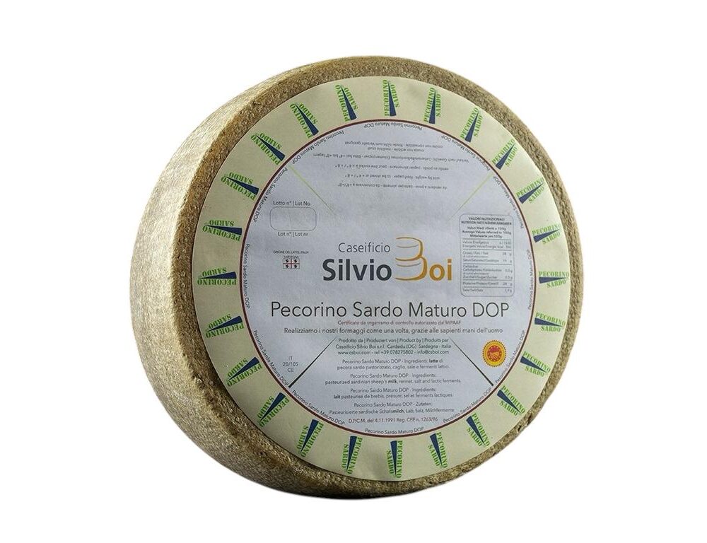 Pecorino sardo maturo D.O.P.  Pecorino • Pasta dura 400 GR.